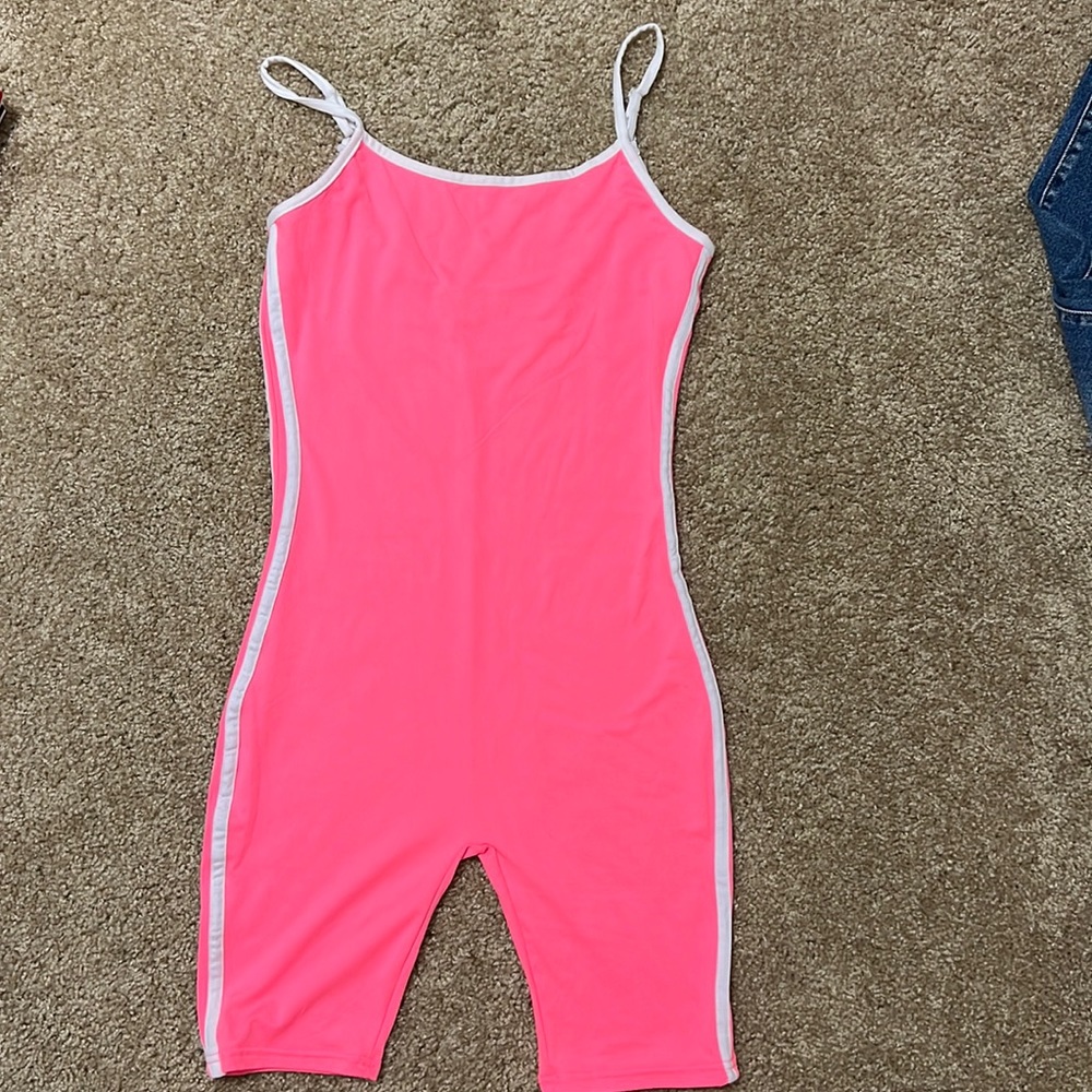 Hot pink romper